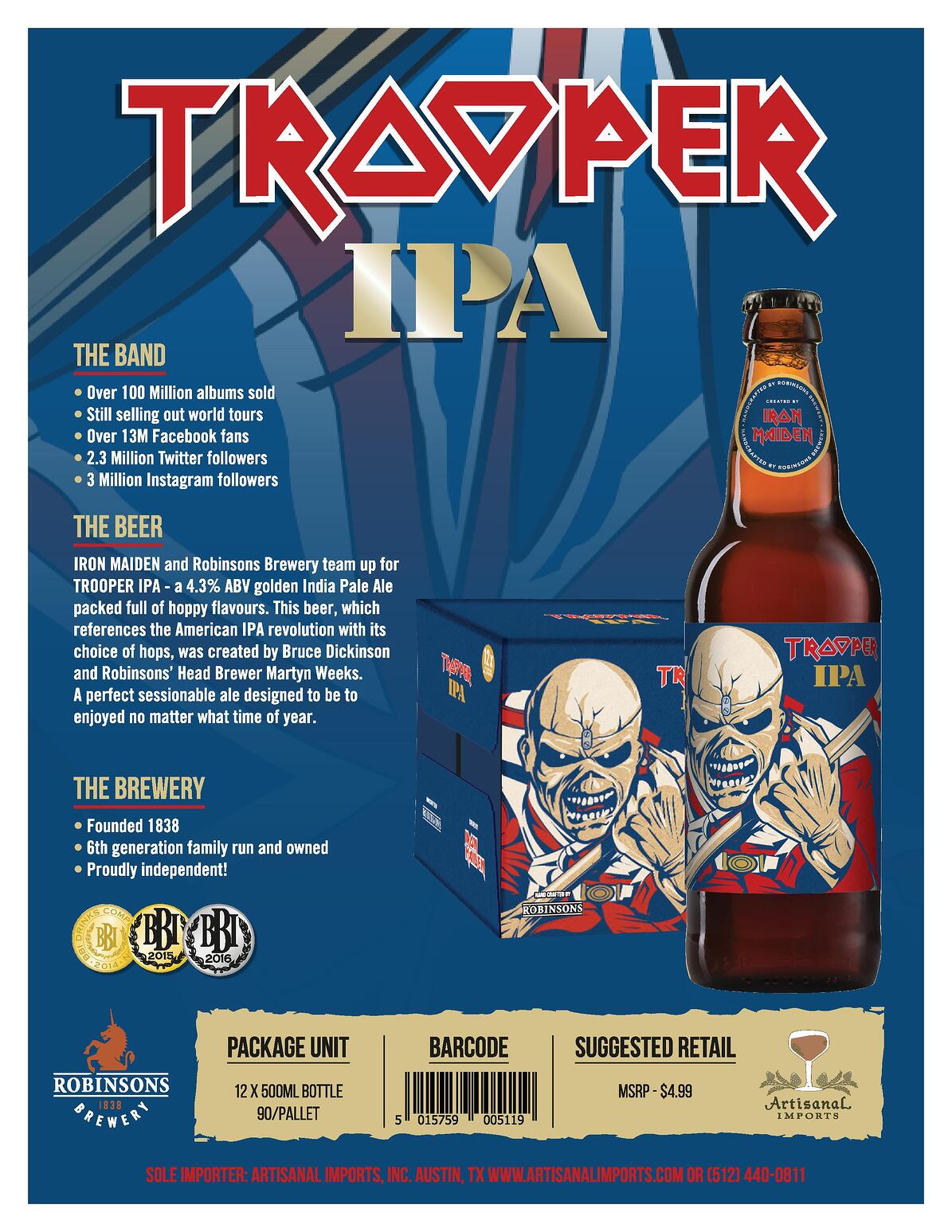Iron Maiden Beer Coming soon…….. Select Wines, Inc